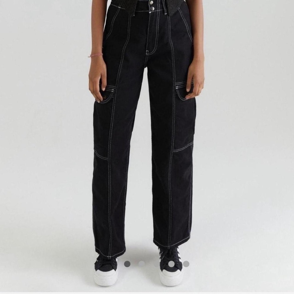 BDG The Skate Jean in Black with White Stitching size 26